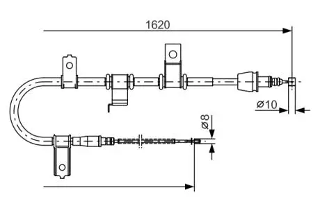 Трос ручного тормоза BOSCH 1987482071
