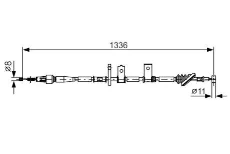 Трос ручного тормоза BOSCH 1987482091
