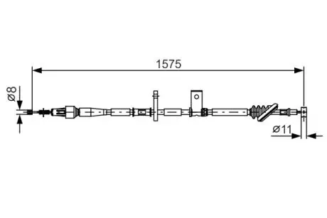 Трос ручного тормоза BOSCH 1987482095