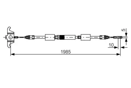Трос ручного тормоза BOSCH 1987482128
