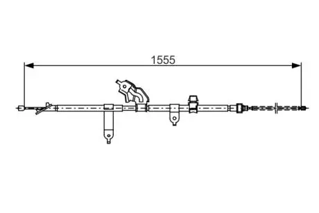 Трос ручного тормоза BOSCH 1 987 482 221