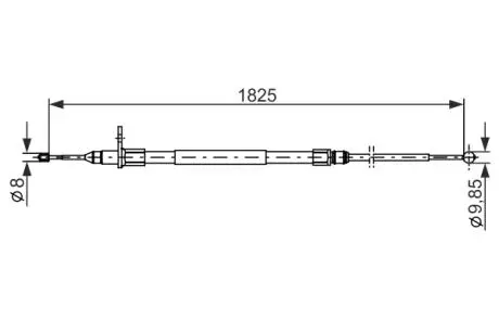 Трос ручного тормоза BOSCH 1987482254