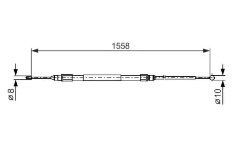 Трос ручного тормоза BOSCH 1 987 482 368