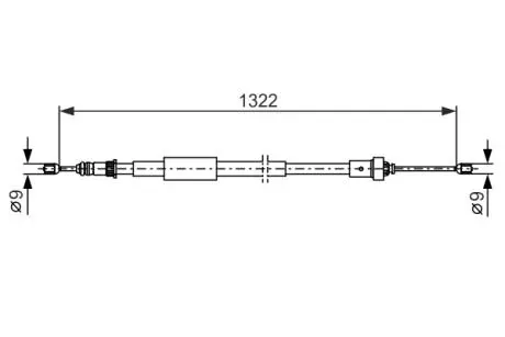 Трос ручного тормоза BOSCH 1 987 482 385