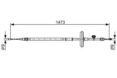 Трос BOSCH 1987482505