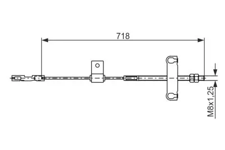LINKA HAM. RЁCZ. FORD T. TRANSIT 2,0 DI 00-06 —RODKOWA BOSCH 1987482877