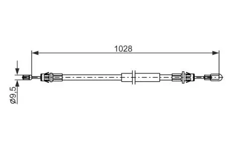 LINKA HAM. RиCZ. FORD T. TRANSIT 2,3 16V 06-14 PR BOSCH 1987482880