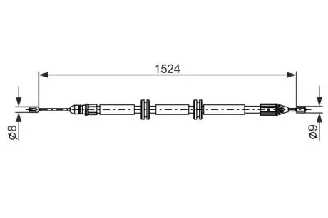 Трос ручного тормоза BOSCH 1 987 482 888