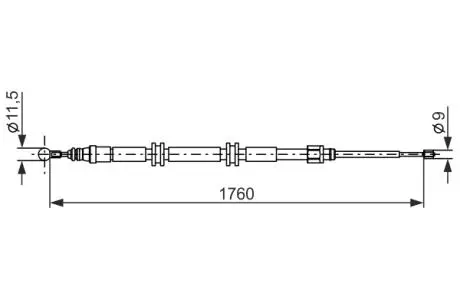 LINKA HAM. RиCZ. RENAULT T. KANGOO 08- LE/PR BOSCH 1987482889