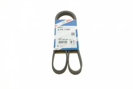 Ремень генератора Toyota Corolla 2.0D 99-03/BMW 8 (E31) 4.5-5.0 90-99 (5PK1190) BOSCH 1 987 946 061