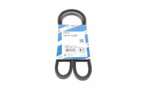 Ремень генератора Man El/Lions/NG/SG/VW T3 1.6/1.7D 81-92 (10x1225) BOSCH 1 987 947 715