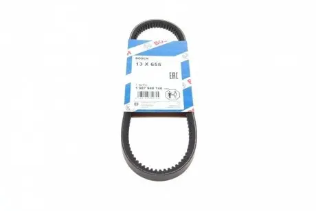 Ремень генератора Hyundai Elantra/Lantra II 1.6-2.0 16V 96-02 (13x655) BOSCH 1 987 948 146