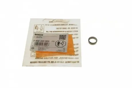 Прокладка форсунки ущільнююча Opel Astra/Vectra 96- (кільце) BOSCH 2 430 223 003