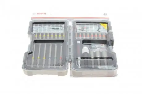 Набор бит Colored PromoLine (43шт) + универсальный магнитный держатель BOSCH 2 607 017 164