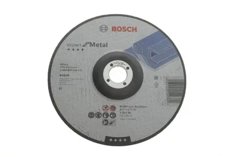 ВІДРІЗНИЙ КРУГ 180Х3мм МЕТ. ВОГН. BOSCH 2608600316
