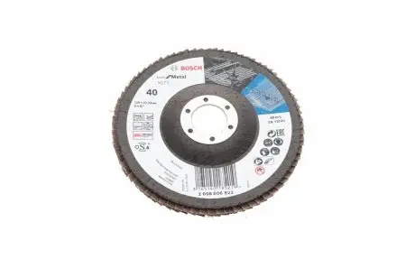 Круг шлифовальный складчатый X571 Best for Metal (d=125mm/зернистость)=40) BOSCH 2 608 606 922
