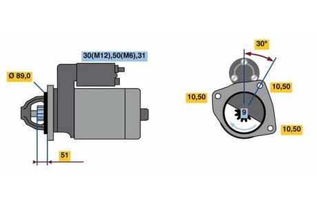 Стартер Реставрация BOSCH F002G20486