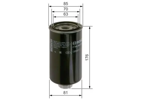 Паливний фільтр BOSCH F026402270