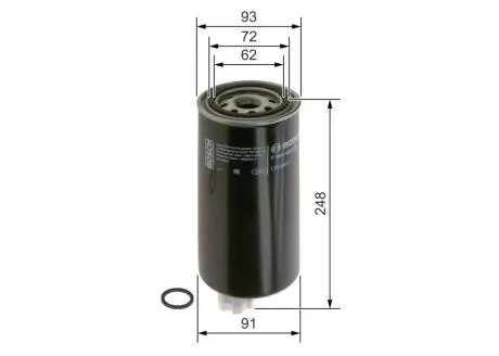 Паливний фільтр BOSCH F026402272