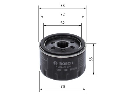 Масляний фільтр LYBRA SW (839_), 07. BOSCH F026407336