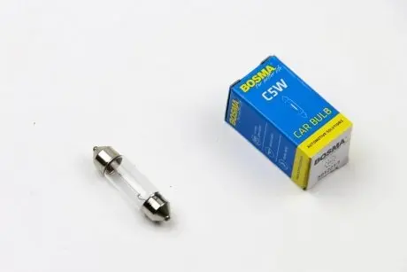 Автолампа SV8,5 12V 5W 10X36 C5W в коробке 1шт Bosma 1680S