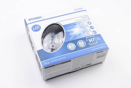 Автолампа H7 LED 12/24V 4000LM PX26D CANBUS (2 шт) Bosma 6087 (фото 1)