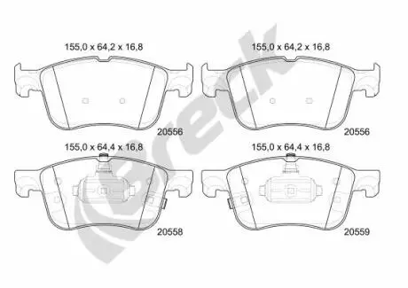 Автозапчасть BRECK 205560070100