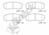 Колодки гальмівні (задні) Mitsubishi Pajero IV 06-/Toyota Land Cruiser 84-/Prado 02-/Lexus GX 01- BRECK 219470070200 (фото 1)