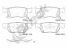 Комплект гальмівних колодок передн (15), OPEL ASTRA K, ASTRA K/KOMBI 1.0-1.6D 06.15- BRECK 223420070100 (фото 1)