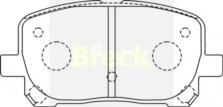 Тормозные колодки, дисковый тормоз.) BRECK 238360070100