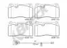 Керамічні гальмівні колодки передн, AUDI A3, TT, CHEVROLET CORVETTE, SEAT LEON, LEON SC, LEON ST, LEON/HATCHBACK 2.0/2.5/6.2 07.09-08.20 BRECK 240980055110 (фото 1)