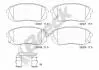 Комплект гальмівних колодок передн, HYUNDAI I40 I, I40 I CW, IX35, TUCSON, TUCSON/SUV, KIA CADENZA I, OPTIMA, SOUL II, SPORTAGE III, SPORTAGE IV 1.6-Electric 08.09-09.22 BRECK 252050070100 (фото 1)
