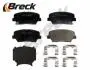 Комплект гальмівних колодок передн, HYUNDAI CRETA, ELANTRA V, GENESIS, GRANDEUR, NEXO, VELOSTER, KIA CARENS IV, CEED, PRO CEED, SORENTO II/SUV 1.0-Electric 06.09- BRECK 257570070100 (фото 2)