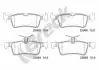 Комплект гальмівних колодок задн, PEUGEOT 308 II, 308 II/KOMBI, 308/HATCHBACK 1.2-2.0D 09.13-06.21 BRECK 259680070400 (фото 2)