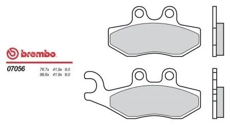 Тормозные колодки BREMBO 07056