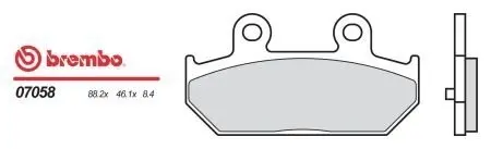 Тормозные колодки BREMBO 07058XS