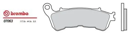Тормозные колодки BREMBO 07063XS