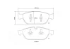 Гальмівні колодки - тюнінг HP2, дозвіл, передн AUDI A6 ALLROAD C7, A6 C7, A7, A8 D4 1.8-6.3 11.09-09.18 BREMBO 07D43523 (фото 1)