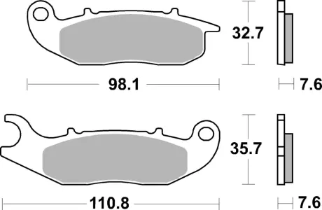 Тормозные колодки BREMBO 07GR03CC