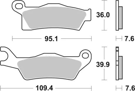Гальмівні колодки BREMBO 07GR26SD