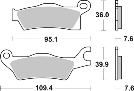 Гальмівні колодки BREMBO 07GR27SD