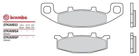 Автозапчасть BREMBO 07KA09SP