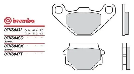 Тормозные колодки BREMBO 07KS04TT