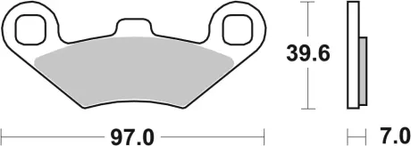 Тормозная колодка (диск) BREMBO 07PO02SD