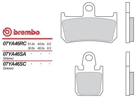 Тормозные колодки BREMBO 07YA46RC