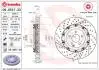 Диск тормозной CLK C209 /2-elementowa,nawiercana,piywaj№ca/ BREMBO 09954733 (фото 1)