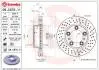 Диск тормозной (перф.) Poesche Boxter/Cayman 2.7 04&gt; (d=298) BREMBO 09C87911 (фото 1)