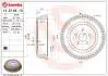Гальмівний барабан задн CHRYSLER GRAND VOYAGER III, VOYAGER III, VOYAGER IV, DODGE CARAVAN 2.0-3.8 01.95-12.08 BREMBO 14E14610 (фото 1)
