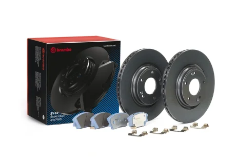 Гальмівний диск в зборі передн ((EN) discs and pads) KIA SOUL III, SOUL III CARGO Electric 01.19- BREMBO KT08028