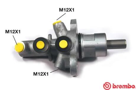 Головний гальмівний циліндр BREMBO M06019 (фото 1)